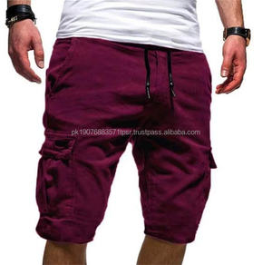 Shorts cargo multi-poches respirants pour homme, shorts de basket-ball d'extérieur, shorts de sport en coton pour la remise en forme - Product Image 1