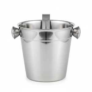 Cubo de hielo de acero inoxidable con Tong interior, Cubo de acero inoxidable con pinzas, directo de fábrica, la mejor marca LFGB - Product Image 1