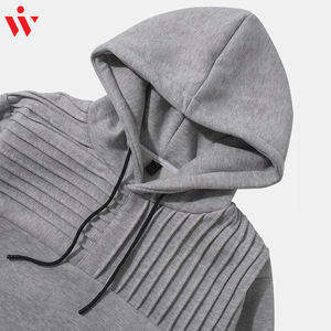2025 Winter Pullover <b>Hoodies</b> for <b>Men</b> High Quality Light Weight <b>Fleece</b> with Full Sleeves Customized Logo Embroidered Plain Dyed - Product Image 2