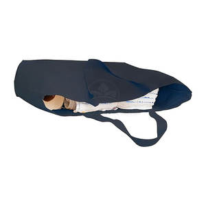 Bolsa de compras de algodón reciclado ecológico, logotipo personalizado, tela tejida de hombro de lona lisa, cremallera para mujer, moda reutilizable - Product Image 3