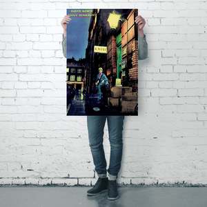 David Bowie Modern Style Ziggy Stardust Canvas <b>Poster</b> Black Frame Wall Art - Product Image 3