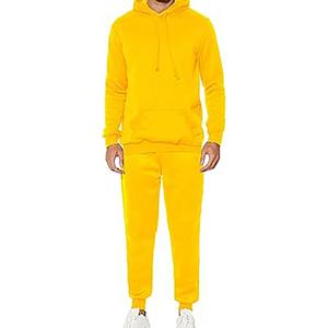 Jogger à capuche vierge avec logo personnalisé ensemble uni nouvelle mode couples vêtements de sport survêtement hommes 2 pièces ensembles de survêtements - Product Image 6