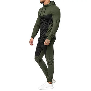 Vêtements de course décontractés de style street survêtements pour hommes fabricant personnalisé prix de gros survêtements ajustés pour hommes - Product Image 1