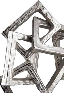 Modern Abstract Aluminium Interlocking Squares <b>Sculpture</b> Silver Geometric Decorative Home Office modern polished <b>sculpture</b> - Product Image 4