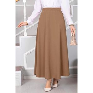 Mevlana Long Hijab Falda en Latte - Product Image 2