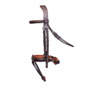 บังเหียนม้าหนังแท้คุณภาพสูง น้ำหนักเบา ปรับแต่งได้ สำหรับการแข่งม้าและการขี่ม้า ปี 2025 - Product Image 4