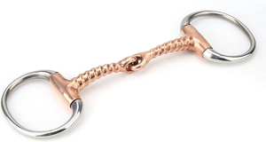 Mors de cheval professionnel en acier inoxydable poli avec anneau en D et embout lisse pour l'équitation et l'équipement équestre - Product Image 3