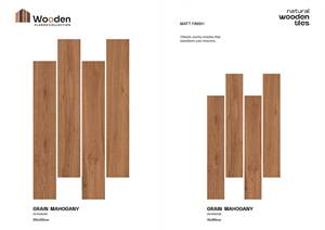 Carreaux de luxe 150x900mm Sol Maison Carreaux de sol en céramique aspect bois mat pour le salon - Product Image 3