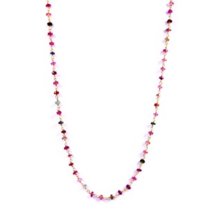 Collar de eslabones de Plata de Ley 925, piedras preciosas de turmalina, chapado en oro clásico para aniversario de boda, accesorio de moda MOQ bajo - Product Image 2