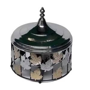 Casserole en métal de luxe faite à la main nouvelle marmite avec support en bois table de forme ronde de meilleure qualité pour la cuisson des aliments utilisation décorative - Product Image 4