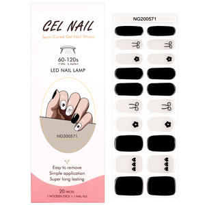 Nuevo Producto de Belleza para Uñas con Gel UV 2026, Venta al por Mayor de Pegatinas de Gel UV para Uñas, Envolturas de Gel Semicurado para Uñas - Product Image 5