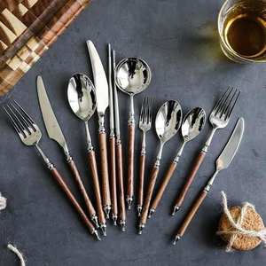Juego de cubiertos de lujo con pulido de espejo de acero inoxidable altamente pulido para uso en fiestas Precio de fábrica directo Suministro al por mayor 2025 - Product Image 6