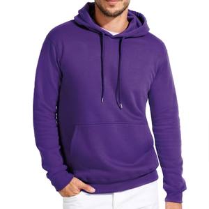 Sudaderas con capucha de algodón liso de gran tamaño para hombre, estilo callejero personalizado de fábrica con bordado 3D, jersey con hombros caídos - Product Image 2