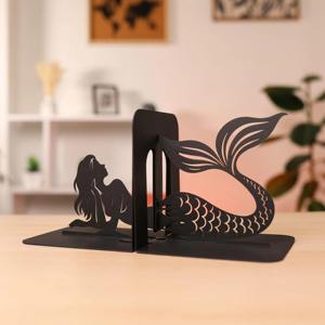 Extremos de libro estilo sirena de alta resistencia, soporte elegante perfecto para mesa de estudio, escritorio de oficina, estantes de biblioteca y estilo de fiesta costera - Product Image 6