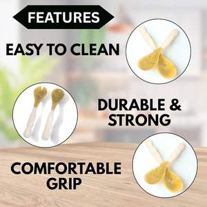 ชุดช้อนส้อมเสิร์ฟสลัดเรซิ่นทำมือ ทันสมัย เป็นมิตรกับสิ่งแวดล้อม สวยงาม เหมาะสำหรับโต๊ะอาหาร บ้าน ร้านอาหาร งานเลี้ยง - Product Image 3