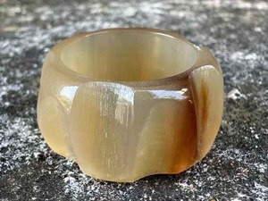 Buffalo Horn Ring Polished Party Ware Jewelry for Wedding Anniversary Hot Sale Color Natural Horn - Product Image 5