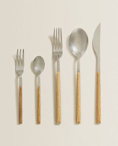 Cutlery Bulk Black Golden Restaurant Shinny Gold Flatware Gold Plated Cutipol Goa Stainless Steel Cutlery Set - Product Image 4