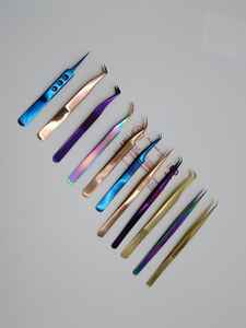 Pinzas para pestañas de acero inoxidable - Product Image 3