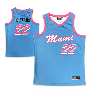 Camiseta de Baloncesto Universitaria de Verano Personalizada por Sublimación, Talla Grande, Camiseta de Baloncesto Retro Estampada, Secado Rápido, Reversible - Product Image 3