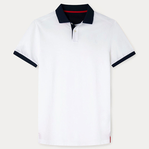 Polos de Golf de Alta Calidad 100% Algodón Bordados para Hombre, Blancos, Transpirables, con Bordado Personalizado, Camiseta Polo de Manga Corta - Product Image 1