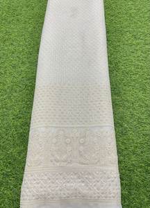 Lahenga sherwani ผ้าปักลายเส้นใยวิสคอสแท้ผ้าโปร่งพิมพ์ลายแฟนซีแบบเรียบสำหรับเด็กผู้หญิงเด็กผู้ชายความทรงจำแบบนอนวูฟเวน - Product Image 2