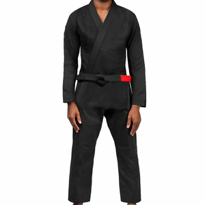 Kimono de Jiu-Jitsu de couleur noire, entièrement personnalisé, avec des patchs brodés disponibles à des prix du marché, best-seller - Product Image 2