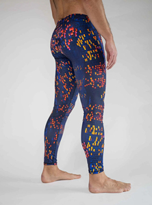 Leggings de sport pour homme, compression, fitness, jogging, respirants, en coton/fibre de bambou, tricotés - Product Image 3