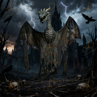 Dragon Animatronique d'Halloween NED en Plastique Durable pour Adultes, Conception Personnalisable pour Utilisation Intérieure, Centres Commerciaux, Parcs d'Aventures Publics