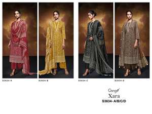 Catalogue complet de Salwar Kameez brodé imprimé en coton de qualité supérieure disponible au tarif de gros pour les tenues de fête - Product Image 5