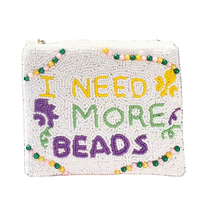 Exclusivo bordado con cuentas de Mardi Gras, necesito más monedero de cuentas con elegante artesanía hecha a mano y hermoso diseñador para niña - Product Image 1