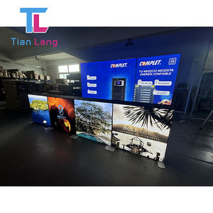 TIANLANG เคส PVC มีไฟ LED แสดงบนโต๊ะพร้อมป้ายผ้าอุปกรณ์โปรโมชั่นวัสดุพีวีซีน้ำหนักเบา - Product Image 1