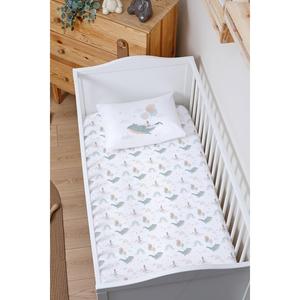 Set di lenzuola con letto di parcheggio (altezza 70x110 15) -serie di bambini piccoli-sogni di balena