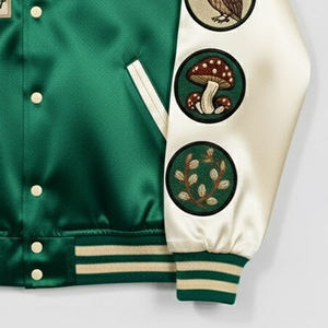 Veste universitaire en chenille brodée pour homme, style streetwear, vente en gros, best-seller, veste en satin légère pour homme, veste de lettreman - Product Image 3