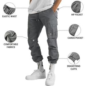 Mens Casual Joggers Pants for All Seasons Cargo Pants Straight Leg Pants Direct From Factory Made in Bangladesh - Product Image 6