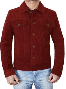 Chaqueta de Motocicleta Unisex de Lona, con Detalles en Piel de Vaca, de Alta Calidad, Ecológica, Impermeable, Resistente al Viento, Estilo Vintage, Servicio OEM - Product Image 3