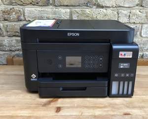 Impresora EcoTank A4 con Wi-Fi, Función de Impresión/Escaneo/Copia, Color Negro + Tarjeta de Impresión Ilimitada de 1 Año en Stock - Product Image 1