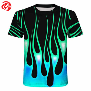 OEM ODM servicio sublimación impresa buena calidad 100% algodón poliéster tela hombres usan camisetas con estilo - Product Image 4