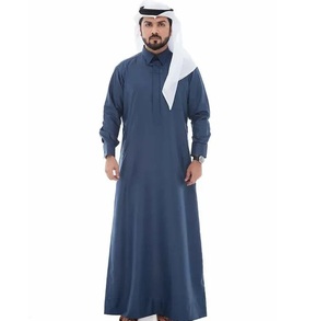 Respirant Vente Chaude Vêtements Islamiques À Manches Longues Hommes Thobe Jubba Pakistan Fait Nouvelle Arrivée Confortable Hommes - Product Image 2