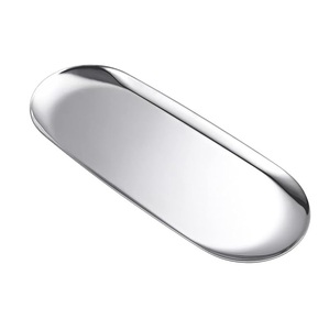 ถาดสแตนเลสทรงรีที่ทันสมัยจานโต๊ะกาแฟขนาดเล็กทนทานสำหรับเสิร์ฟชาผลไม้เครื่องประดับเครื่องดื่มสำหรับใช้ในบ้านสำนักงาน - Product Image 6