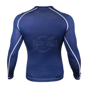 Mejor llegada MMA Rash Guard Fitness Wear MMA Rash Guard Spandex Poliéster MMA Rash Guard para la venta - Product Image 3