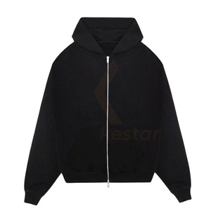 เสื้อฮู้ดซิปผู้ชายผ้าเฟรนช์เทอร์รี่สำหรับฤดูหนาว ขายส่ง - เป็นมิตรกับสิ่งแวดล้อม น้ำหนักเบา ยืดหยุ่นได้ รับทำโลโก้ตามสั่งและบริการ OEM - Product Image 1