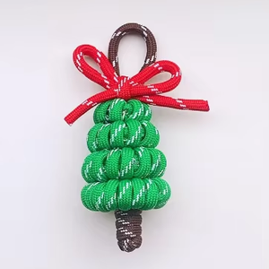 Árbol de Navidad Cool Knot Rope Bag Charms para monedero Bolso elegante Charm Bag Charm - Product Image 1