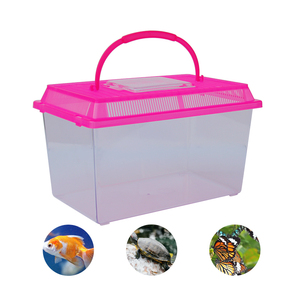 27Cm Plastic <span class=keywords><strong>Aquarium</strong></span> Met Handvat Voor Schildpad-En Huisdierenvissen Met Deksel Goudvissen <span class=keywords><strong>Aquarium</strong></span> Amfibieën Leefgebied - Product Image 5
