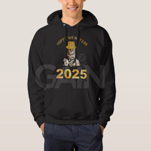 Pull à manches longues mode tenue nouvel an survêtements logo personnalisé imprimé couleur unie nouvel an survêtements - Product Image 3