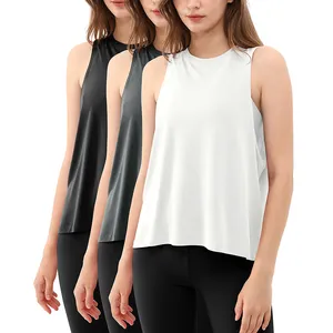 Camiseta sin mangas de gimnasio de entrenamiento acanalada sin costuras para mujer, de secado rápido, de punto de LICRA de nailon, ropa transpirable sostenible INS Sexy - Product Image 1