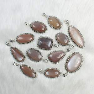 Pendentif en pierre de lune pêche naturelle Bijoux en vrac Vente en gros Designer Collet Pendentif Bijoux Pendentif - Product Image 4