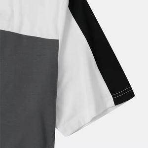 T-shirts pour hommes en coton épais, blanc uni, style vintage, avec motif graphique, taille personnalisée, col étroit, t-shirt épais en coton - Product Image 5