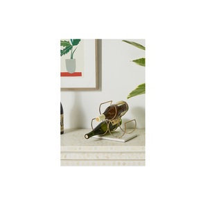 Estante de Metal para Almacenamiento de Botellas de Vino, Soporte Decorativo para 10 Botellas de Vino de Calidad Premium - Product Image 1