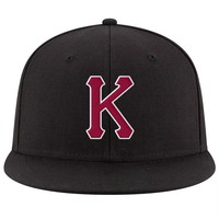 Casquette de baseball en toile 100 % coton de haute qualité à 6 panneaux, visière plate, dos fermé, fermeture snapback, respirante, imperméable, personnalisable, unisexe, tendance