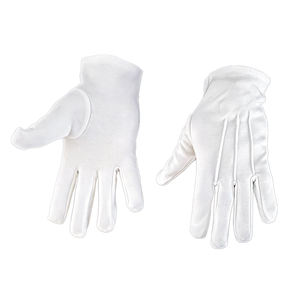 Guantes de Algodón Blancos Personalizados para Damas, con Símbolo Masónico, para Limpieza - Product Image 5